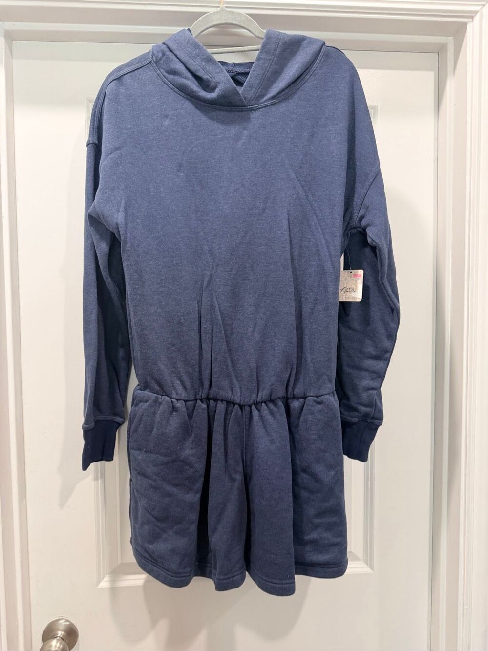 Brand New FP Movement Free People Such a Flirt Hooded Romper Navy Blue size S